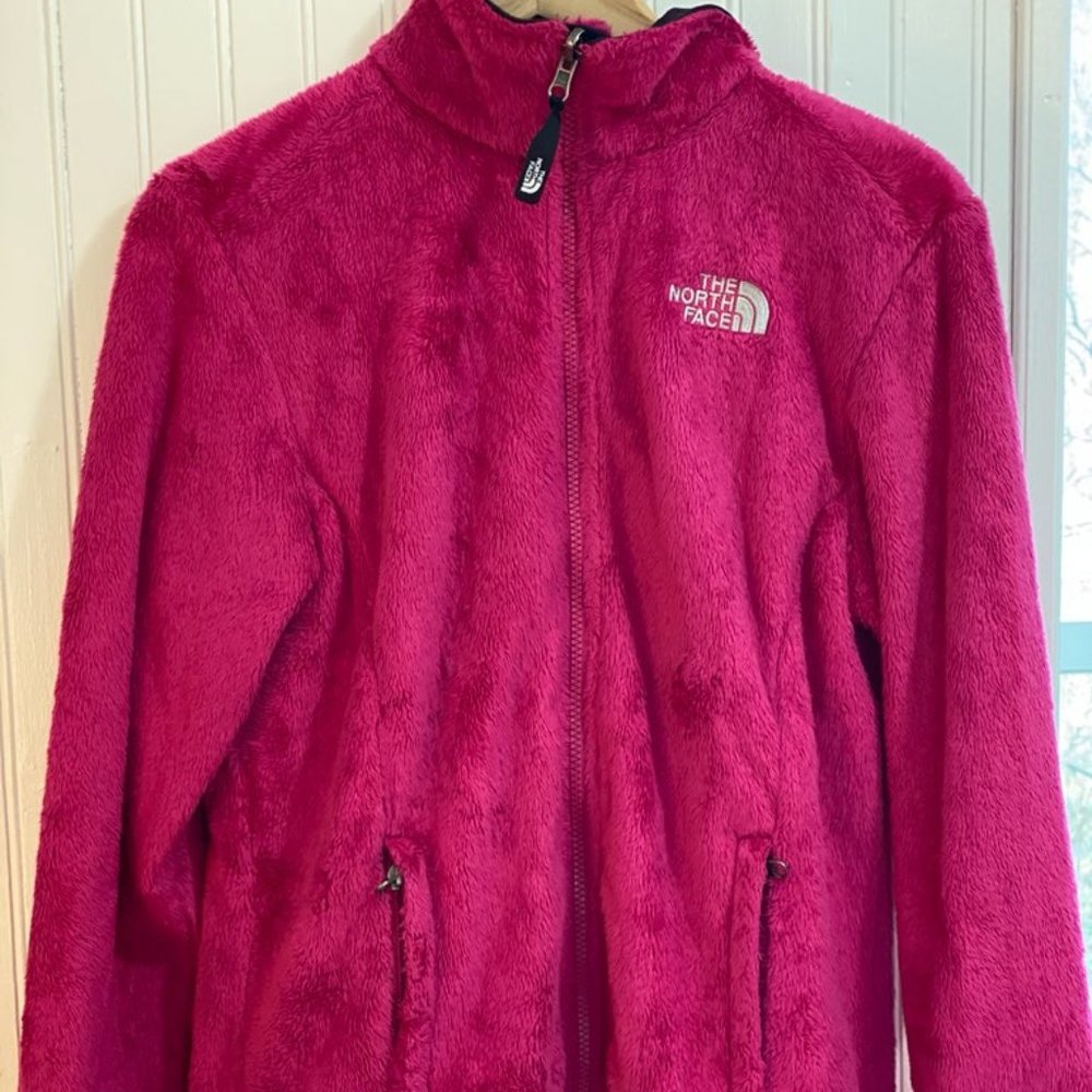 North Face Women's S Pink Fleece Jacket Full Zip